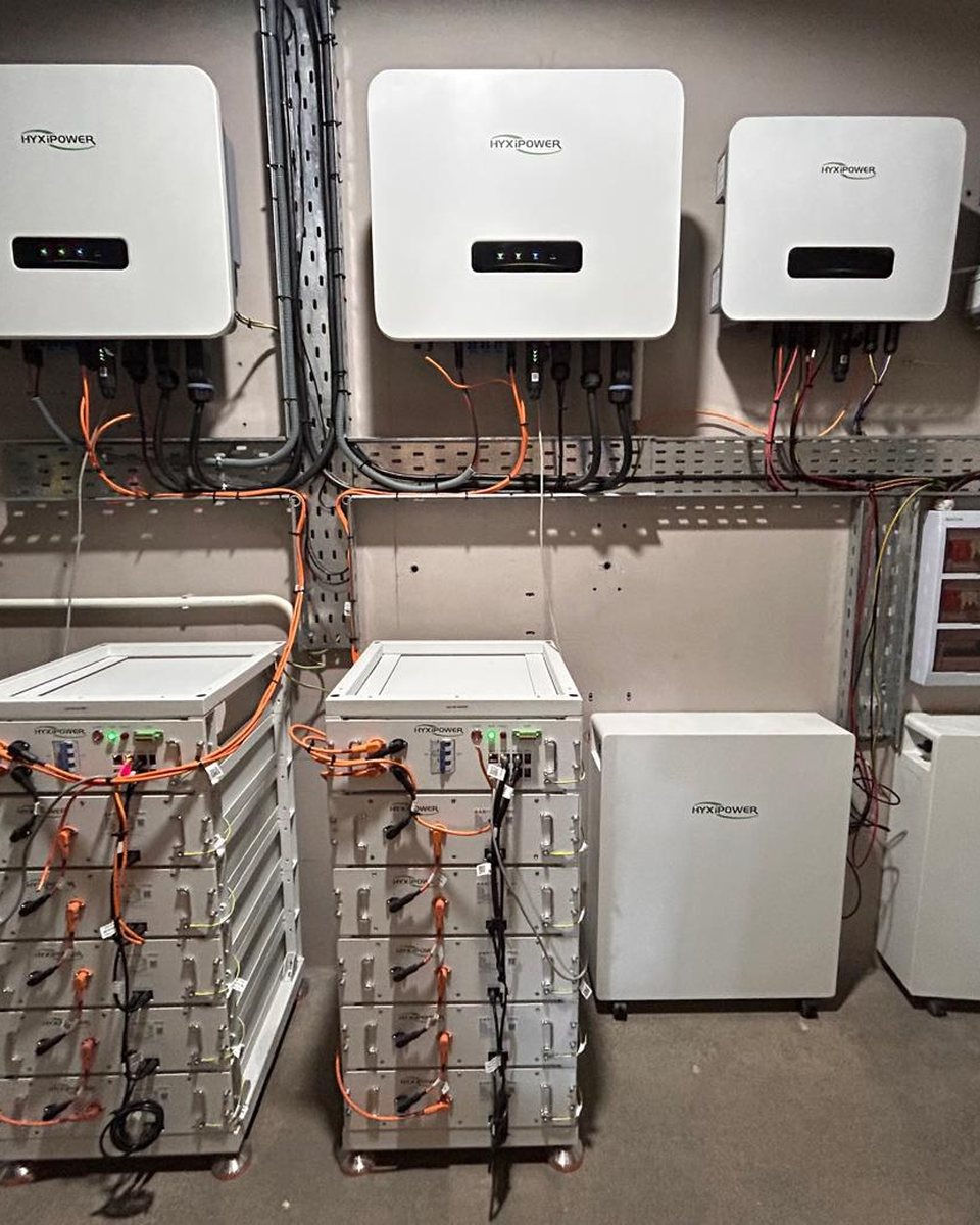 Inverters and battery storage powering the Solarex Experience Center in Pointe aux Sables